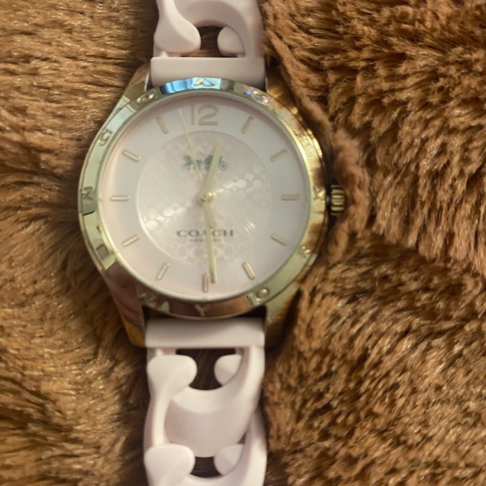 Coach pink watch